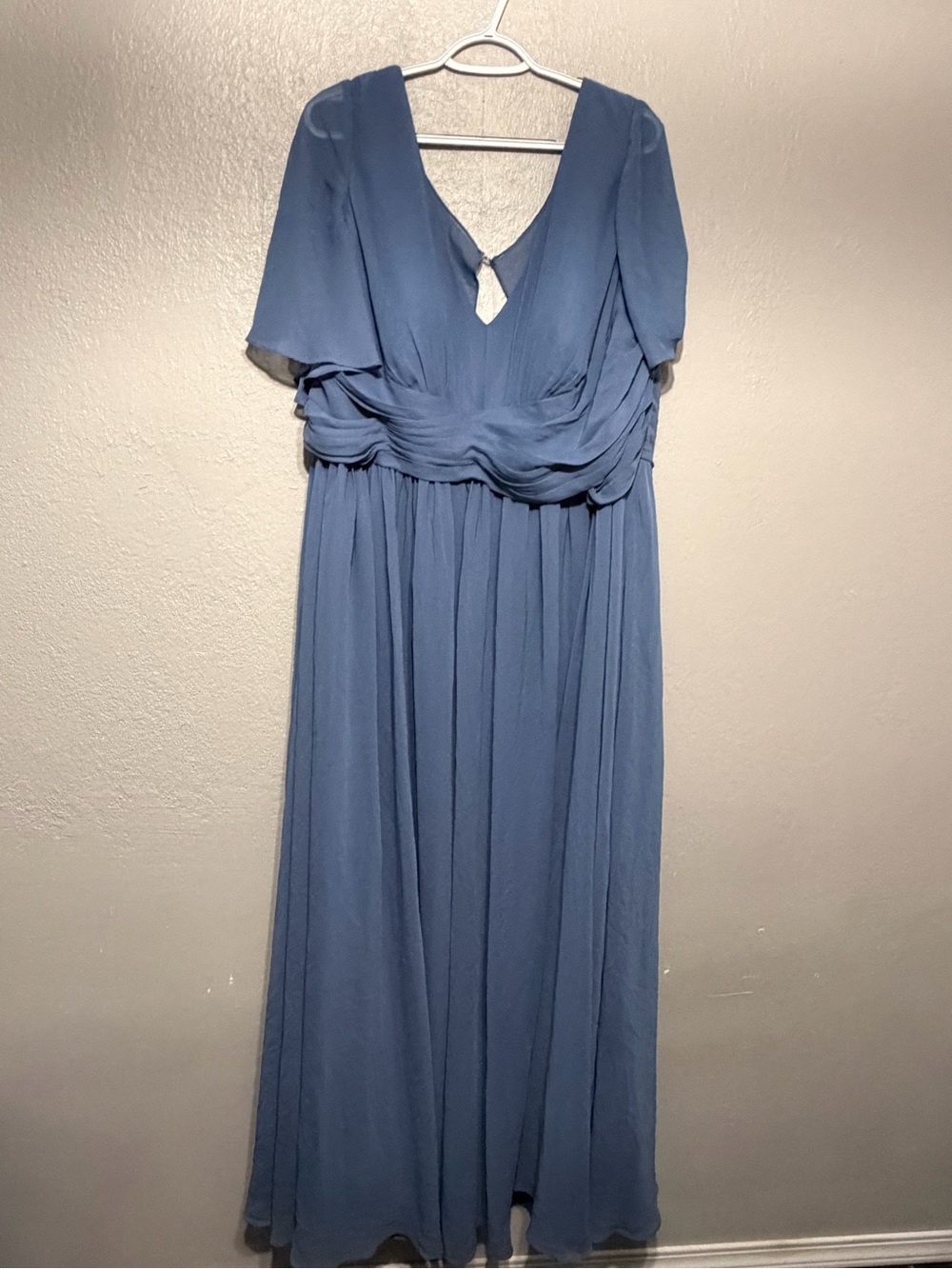 JJs House Navy Blue Mother of the Bride Chiffon Gown Plus Size 24